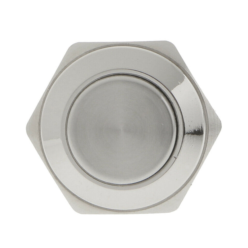 Waterproof Metal Momentary Push Button Switch, High Flush Reactable Screw