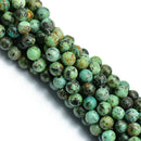 Natural Turquoise Beads 8mm Blue Africa Turquoise Round Loose Stone Beads