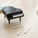 Black creative piano modeling keys fruit fork home dessert cake fruit fork  C2X8