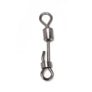 10x Steel Quick Lock Swivels Interlock Snap Fishing Lure Tackles Carp Fishin&M