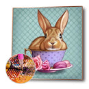 Cup and Animal DIY Painting Full Picture Diamond 5D Round Drill Kit (LG968)
