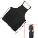 Restaurant Kitchen Cook Chef Full Bib Apron With Pocket Black For Men Wom YFJ