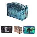 New Sequin Cosmetic Bag Color Reversible Sequin Pencil Bags Girls Cosmetic