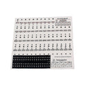 Removable Key Stickers for 37 49 54 61 88 Keys Electronic Keyboard Piano