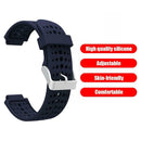 Silicone Watchband for Garmin Forerunner 220 230 235 620 630 (Dark Blue)