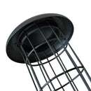 Hanging Wild Bird Fatball Feeder, Garden Design in Black & Metal for long