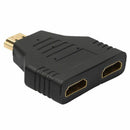 1080P HDMI Port Male to 2 Female 1 In 2 Out Splitter Cable Adapter Converte T7A9