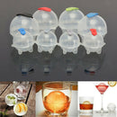 8pcs Ice Brick Mold Party Bar Tray Cube Round Sphere Ball Maker Mould K JJS
