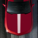 2pcs Vinyl Car Stickers Long Stripe Hood Bonnet Decals Graphics Auto Styling