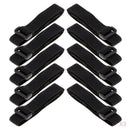 30pcs Black Cable Ties Straps Reusable Hook Loop Wire Strap Tie Management