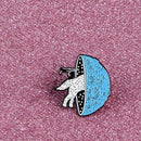 Wolf Animal Brooch Pin Backpack Jacket Denim Badge Children Gift (Style 2)  A