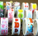 10PCS 1.5cm* Paper Sticky Adhesive Stickers Decorative Washi Tapes for DIY -