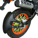 Black PP Motorcycle Rear Wheel Cover Fender Splash Guard Mudguard Bracket Solid