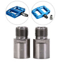 1 pair titaniumbike pedal extenders bicycle pedal spacers for bicycle pedalS Kw