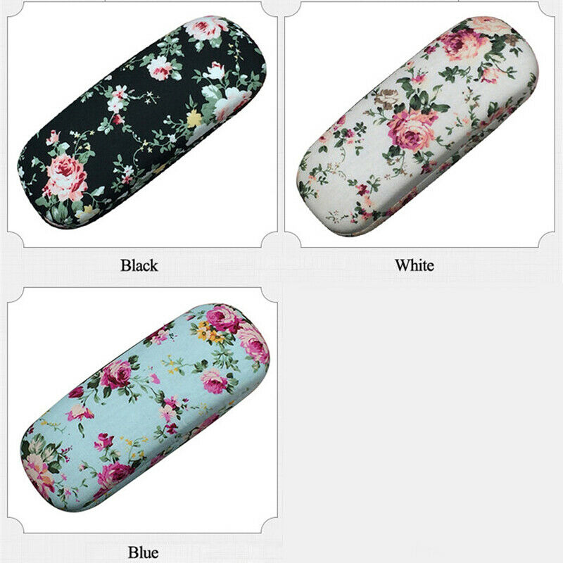 New Eyeglasses Hard Case For Glasses Women Optical Cases Floral Print Eyewe P5F9