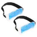 2x Head Gel Ice Pack Wearable Bag Flexible Ice Wrap Headache Relief Blue