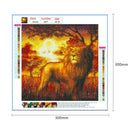 5D DIY Full Drill Diamond Painting Constellation Cross Stitch Mosaic (Leo)