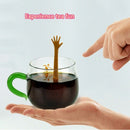 1Pcs Silicone Thumb Tea Infuser Filter Tea Coffee Spice Holder Creative Tea L6T5