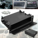1Pc ABS Black Single Din Car CD Player Radio Stereo Dash Trim Storage Pock IOD