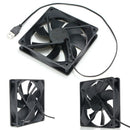 USB Case Fan 120mm Silent Computer Fans USB Powered 5V PC Cooling Fan RWN