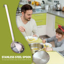 Stainless Steel Soup Spoon Kitchen Long Handle Colander Hot Pot Spoons
