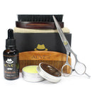 Beard Grooming Travel Kit Oil Balm Scissors comb Mini bag Men Mustache Care Kit