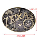 Texas Long Bull Horn Belt Buckle Western Cowboy  Novelty Belt Buckles Vint 3C