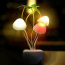 Cute Multi-color Mushroom with Lotus Leaf Design LED Dream Night Light Lamp