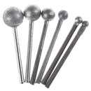 6pcs Round Diamond Grinding Wheel 3mm Round Shank for Rotary Tool BX