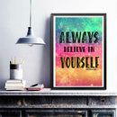 5D DIY Full Drill Diamond Painting English Saying Cross Stitch Embroidery