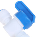 2 Pcs 6.5mm Quick-connect Ball Valve Through Switch 1/4 Inch Joint Connect OZ