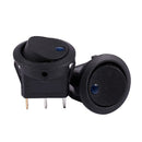 5x 12V LED Dot Light Car Boat Round Rocker ON/OFF SPST Switch Color:Blue S4Q8