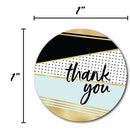 1 inch Geometric Modern Thank You Stickers 8 Different Design Thank You Des L9F6