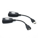 USB to RJ45 CAT5/CAT5e/CAT6 LAN UTP Extension Cable Extender Adapter Up to 150ft