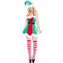 Halloween Striped Contrast Color Women Cotton Thigh Knee-High Stockings