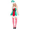 Halloween Striped Contrast Color Women Cotton Thigh Knee-High Stockings