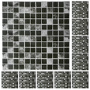 10pcs Tiles Wall Stickers Waterproof Bathroom Kitchen Wallpaper (20x20cm) A