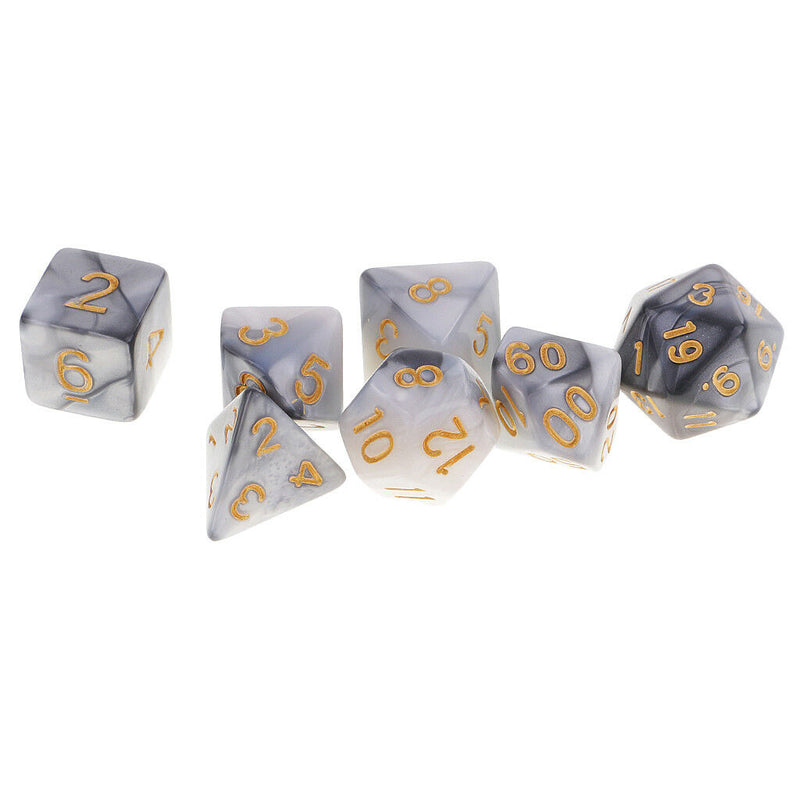 7 Pieces Polyhedral Dice for Dungeons and Dragons TRPG Role Playing Game