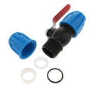 2x PE Plastic Valve Straight Valve Steel Core 25mm Steel Core