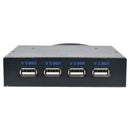 3.5 Inch Floppy Bay 4 Ports USB 2.0 Hub USB2.0 Front Panel Expansion Adapte S6R1