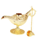 Golden Oil Magic Lamp Arabian Light Wishing Pot Fancy Dress Props Home decor