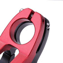 31.8x28.6x45mm Bike Stem Hollow Riser Outdoor Riding Accessory (Black Red) A