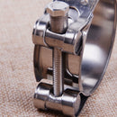 51mm Stainless Steel Motorcycle Band Exhaust Pipe Clamp Caliper Muffler Silencer