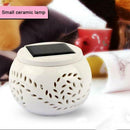 Outdoor Ceramic LED Solar Light Novelty Garden Ball Light-Solar Night Light