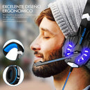 G9000 Gaming Headset Wired 40mm Driver Over Ear Headphones Earbuds+LED Light+Mic
