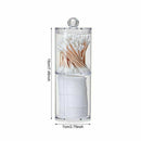 Acrylic Transparent Box Makeup Cotton Pad Round Container Storage Holde NHY