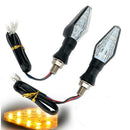 4x Motorcycle LED Turn Signal Light Sequential Flowing Indicator Yellow &  SBM