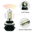 3Pieces Car Rear Fog Light Car Headlights Lamp Tail Box Light 33.5x26x50.5mm