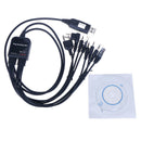 8 in 1 Computer USB Programming Cable for Handy walkie talkie car radMO