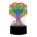 Special Shaped Diamond Painting Light DIY Colorful Tree Embroidery LED Lamp